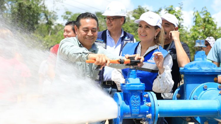 Constata Lili Campos el arranque de dos pozos de captación de agua potable